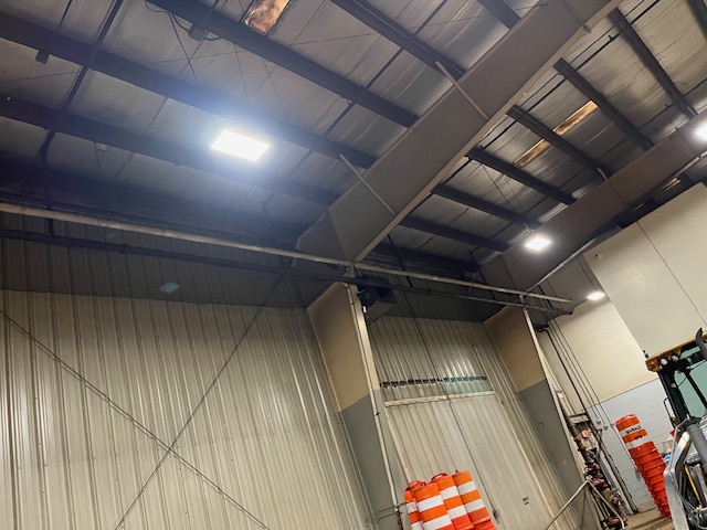 Bird netting to keep birds out warehouse