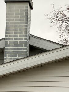 Squirrel marks on flashing of roof CHicago