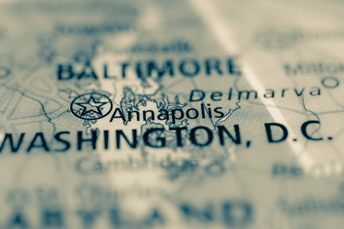 map showing annapolis