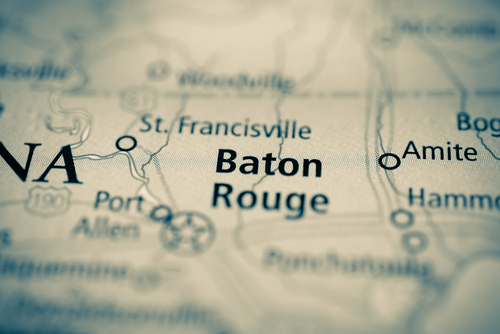 map showing baton rouge