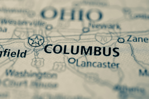 map showing columbus
