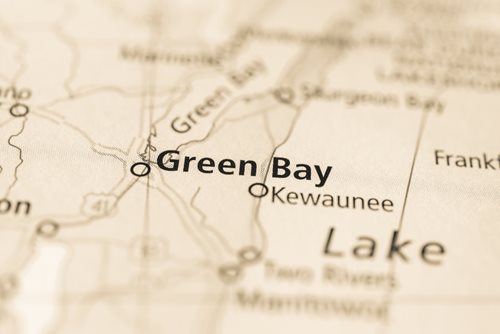 Map of Green Bay, WI