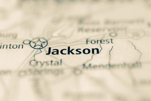 Map of Jackson, MS