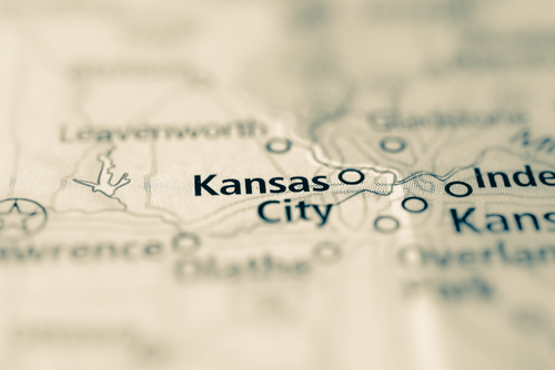 map showing kansas city