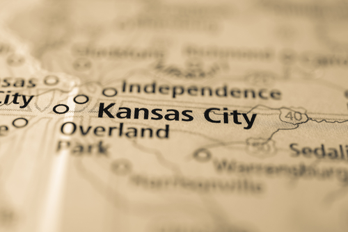 map showing kansas city