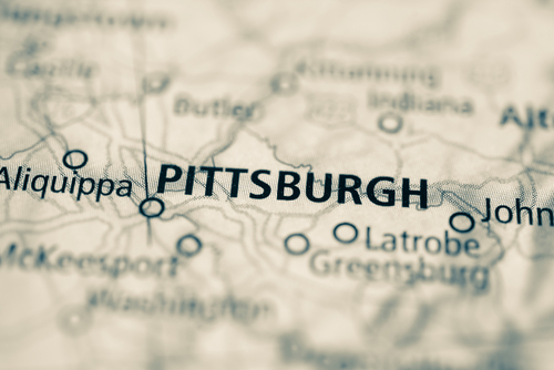 map showing pittsburgh