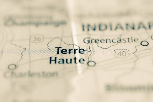 Map of Terre Haute, IN