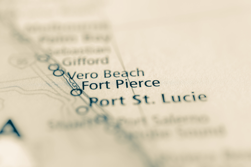 map showing fort pierce