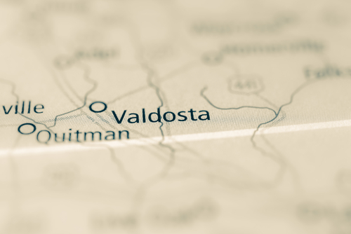 map showing Valdosta