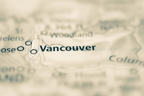 map showing vancouver