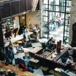 busy resturaunt during the day